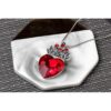 FRTTVM Evie Collar de corazón rojo Descendientes princesa_4