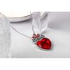 FRTTVM Evie Collar de corazón rojo Descendientes princesa_3