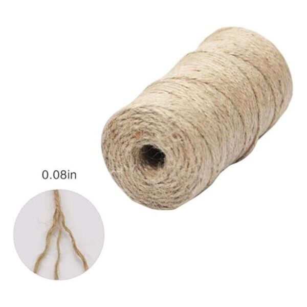 Cuerda de yute natural 6 rollos de 0.079 in 3 capas de_2