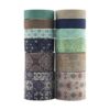 Juego de cintas Washi de textura vintage 12 rollos de_1