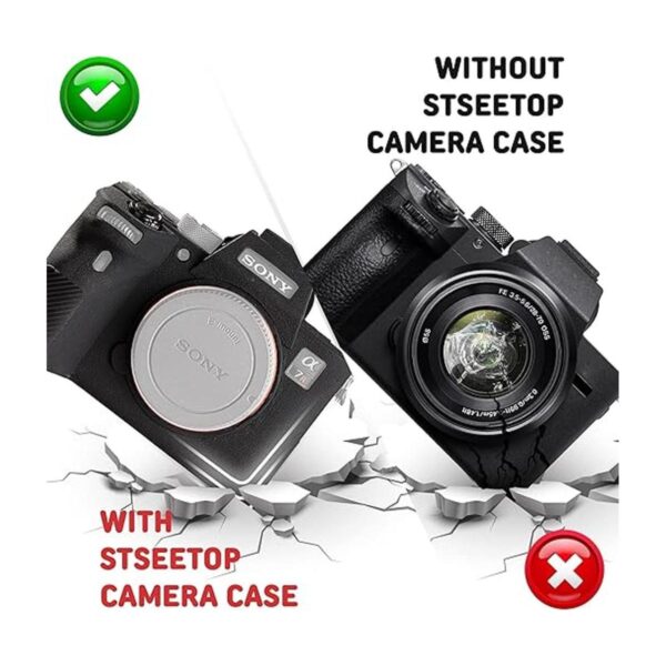 STSEETOP Funda para Sony A7R IV carcasa de goma de_2