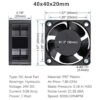 GDSTIME Ventilador sin escobillas de 1.575 in ventilador_5