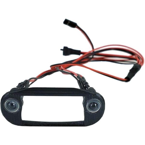 RCHub Juego de faros delanteros LED para 124 axial SCX24