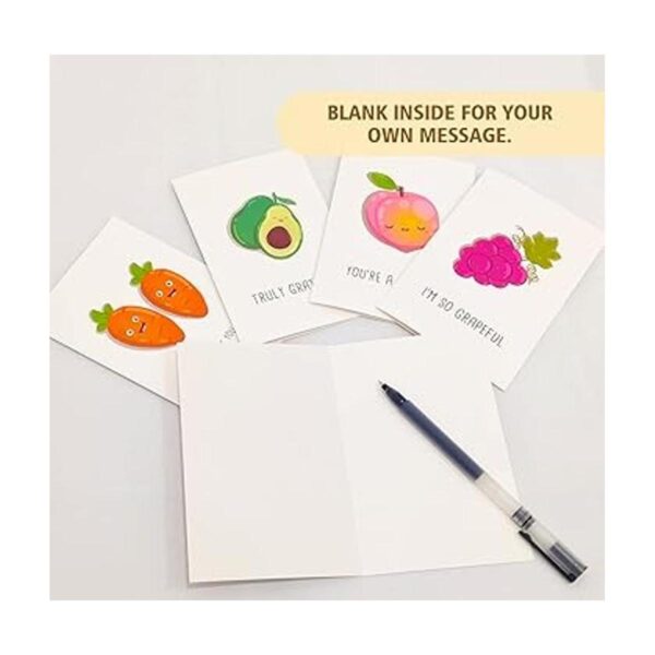 Juego de 48 tarjetas de agradecimiento de Fruit Pun_6