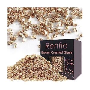 Renfio Brillantina de vidrio triturado roto de 0.0790.157_1