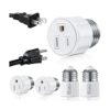 Paquete de 4 adaptadores de enchufe de luz E26E27 de 3_1