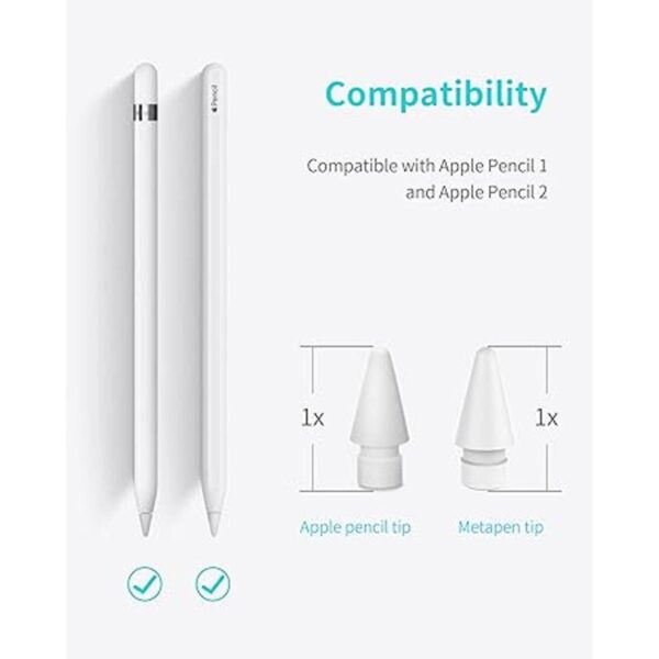 Metapen Puntas de lápiz para Apple Pencil de 2 y 1_3
