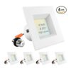 Luxrite Luces empotrables LED cuadradas de 4 pulgadas 14_1