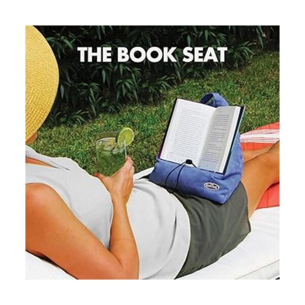 Bookseat Atril para libro y almohada de viaje color rojo._2