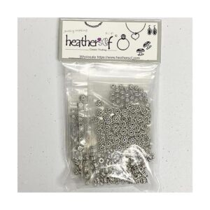 Heathers cf Cuentas de semillas espaciadoras de plata