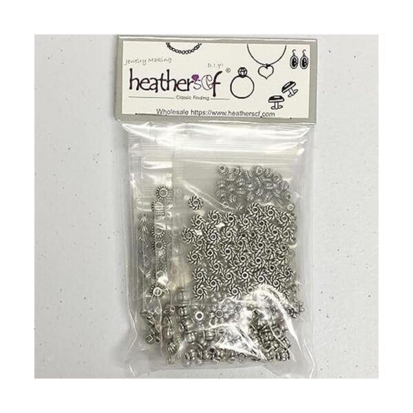 Heathers cf Cuentas de semillas espaciadoras de plata