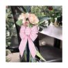 Cinta de rayas rosadas y blancas con alambre 2.5 pulgadas_4
