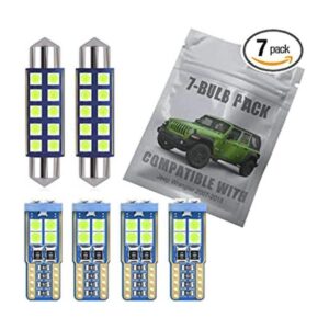 EBAIFUN Juego de 7 luces LED para interior de color azul_1