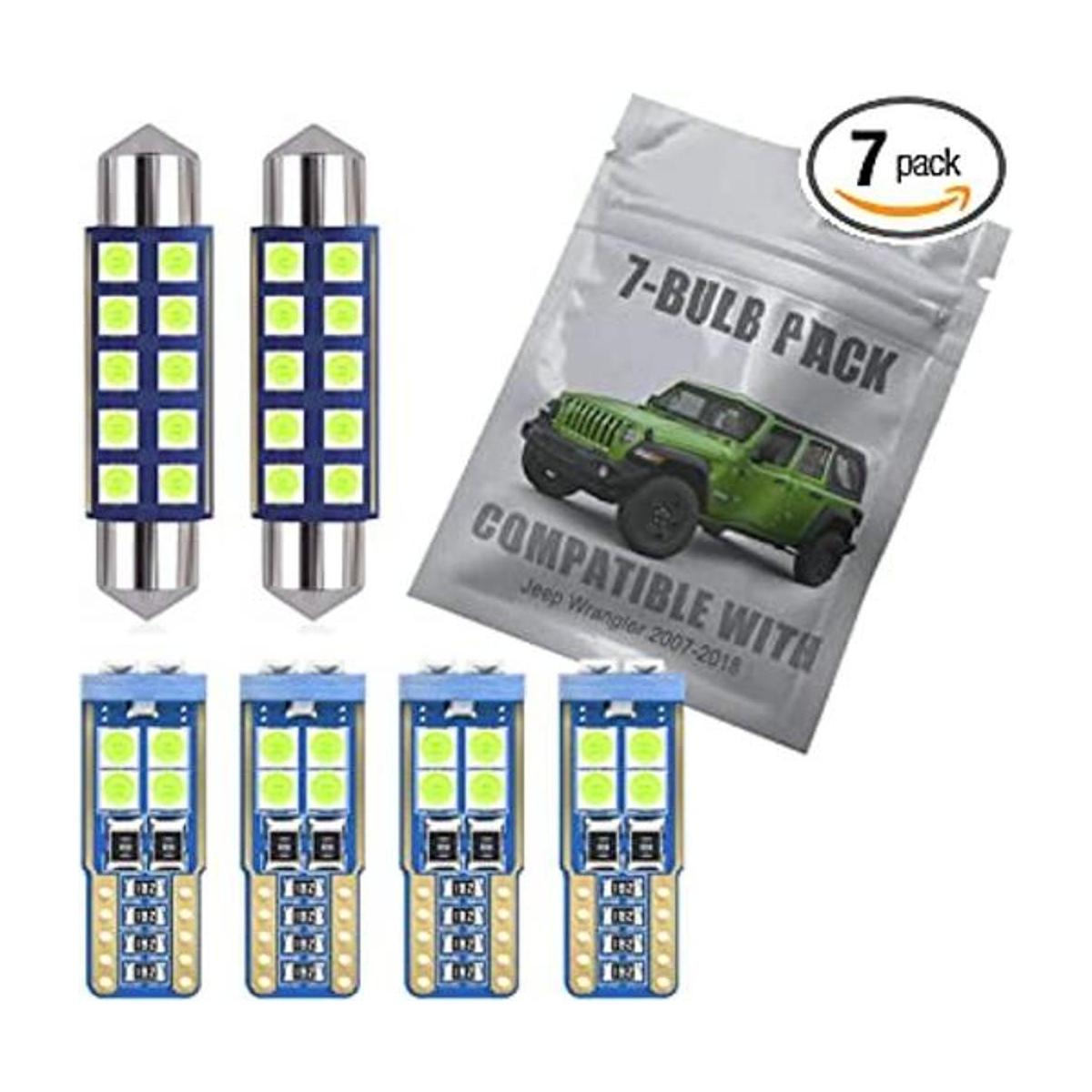 EBAIFUN Juego de 7 luces LED para interior de color azul