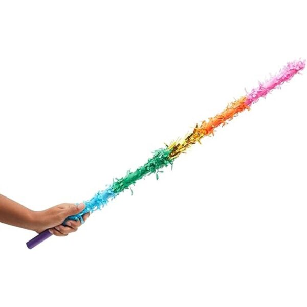 Juego de 3 palos y venda de piñata arcoíris de 30.0 in con_4
