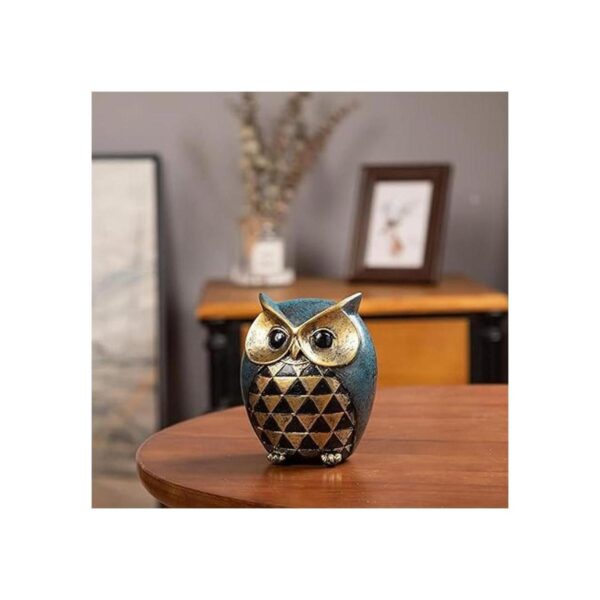 Leekung Estatua de búho decoración del hogar figuras de_2