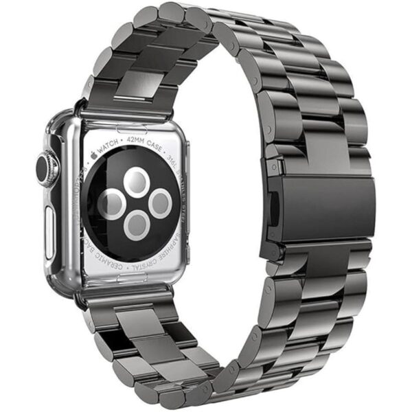 HUANLONG Correa de acero inoxidable compatible con Apple_3
