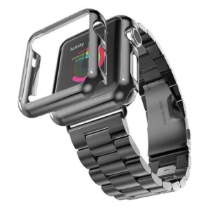 HUANLONG Correa de acero inoxidable compatible con Apple_1