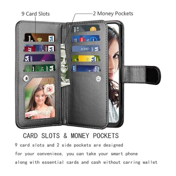 Njjex Funda tipo cartera para Samsung Galaxy A12 para_2