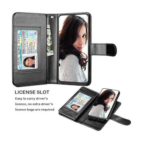 Njjex Funda tipo cartera para Samsung Galaxy A12 para_3