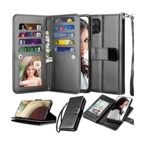 Njjex Funda tipo cartera para Samsung Galaxy A12 para_1