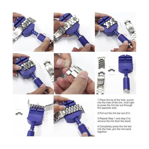 HUANLONG Correa de acero inoxidable compatible con Apple_5