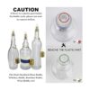 de 4 antorchas botellas de vino de EricX incluye 4