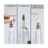 de 4 antorchas botellas de vino de EricX incluye 4