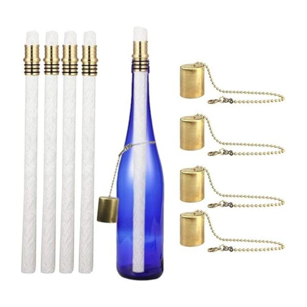 de 4 antorchas botellas de vino de EricX incluye 4
