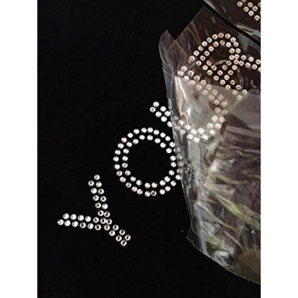 Madre de el novio Clear Rhinestone Hierro Sobre Bling de_3
