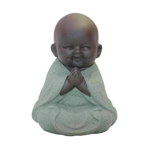 Kingzhuo Estatua de Buda de cerámica con diseño de monje