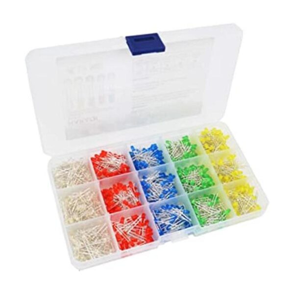 Kit surtido de 750 piezas de diodos emisores de luz LED de