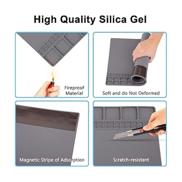 Alfombrilla magnética de silicona antiestática para
