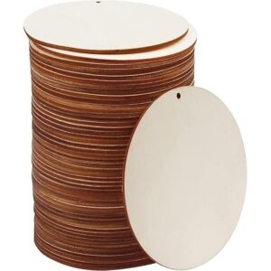 FSWCCK 100 círculos de madera sin terminar de 4 pulgadas