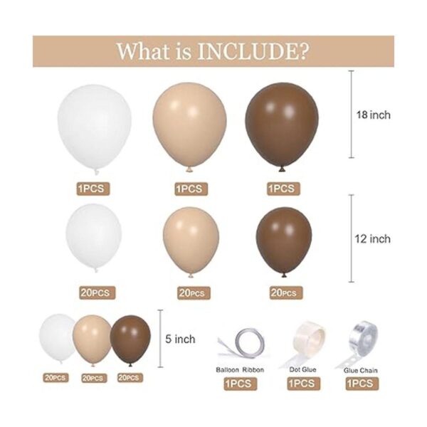 Kit de guirnalda de globos neutros bohemios para