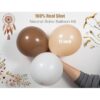 Kit de guirnalda de globos neutros bohemios para