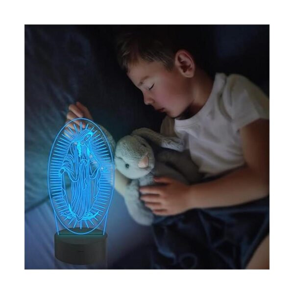Attivolife Lámpara LED 3D Illuson con 16 colores y luz_3
