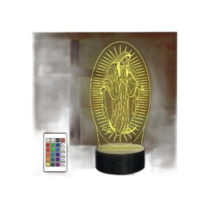 Attivolife Lámpara LED 3D Illuson con 16 colores y luz_1