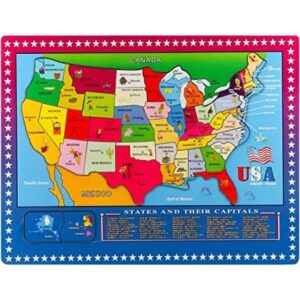 Joqutoys Rompecabezas de mapas de madera de Estados_1