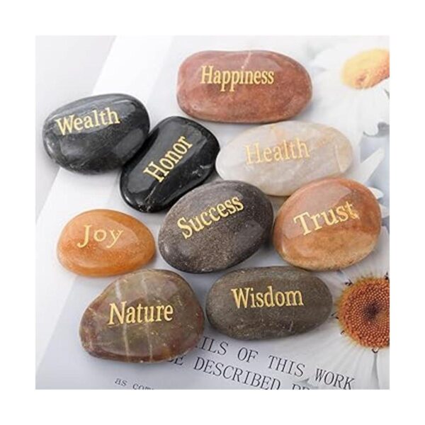 Jucoan Paquete de 25 piedras inspiradoras grabadas_4