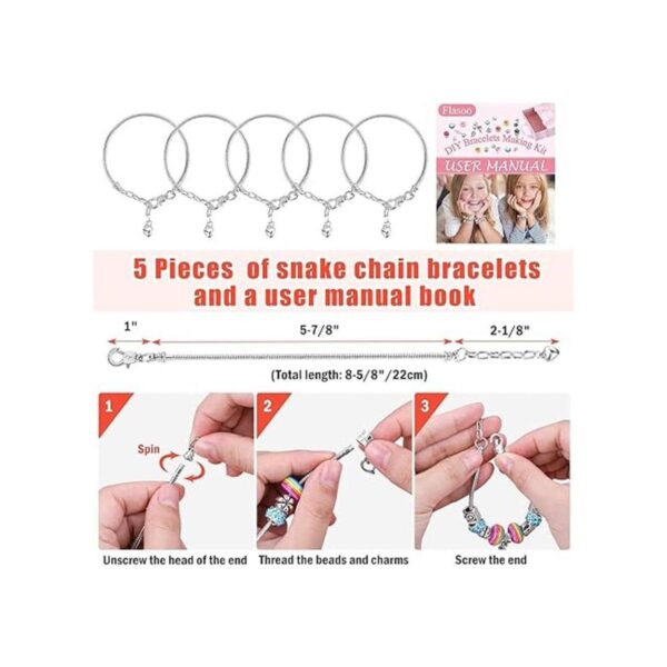 Flasoo Kit de fabricación de pulseras para niñas 85