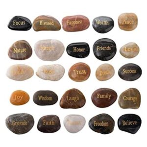 Jucoan Paquete de 25 piedras inspiradoras grabadas_1