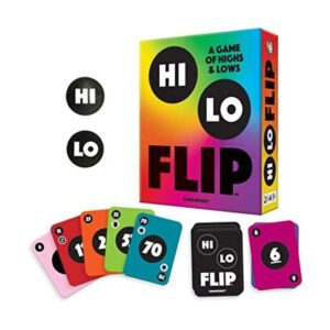 Gamewright Hi Lo Flip Un juego de cartas de altos y bajos_1
