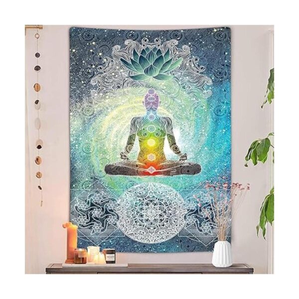 Tapiz de chakras meditación de yoga de siete chakras_2