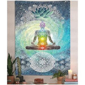 Tapiz de chakras meditación de yoga de siete chakras_1