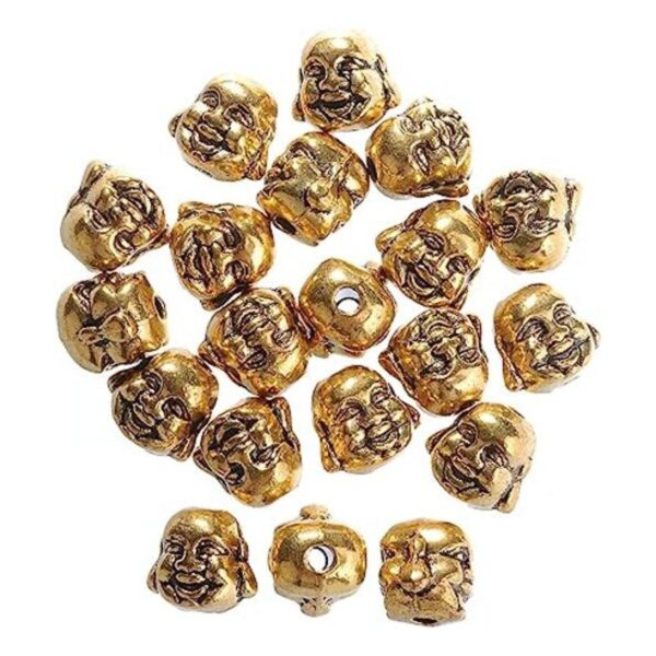 RUBYCA Cuentas sueltas de metal de Buda estilo tibetano