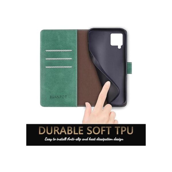 SUANPOT Funda de piel para Samsung Galaxy A42 5G con_5