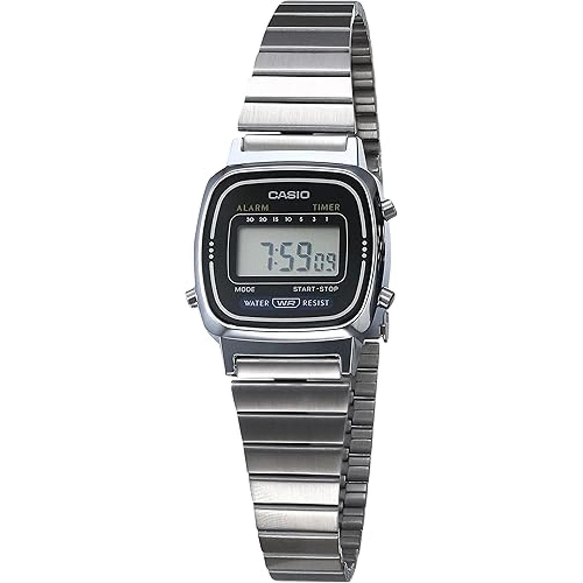 LA670WA1 reloj digital diario con alarma para mujer