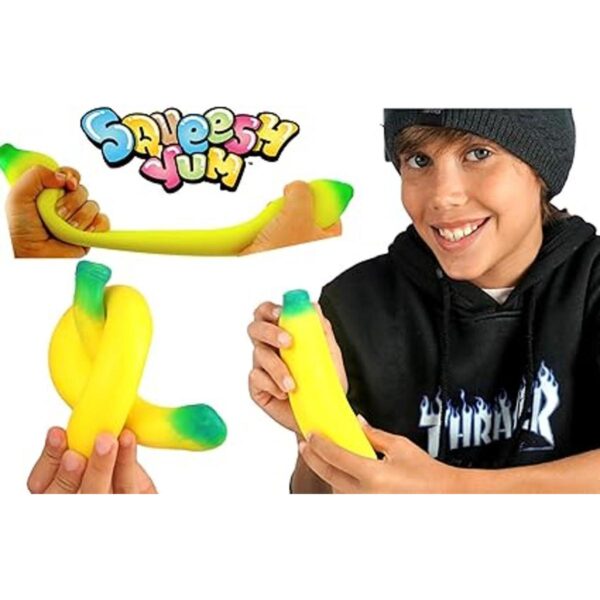 JaRu. Juguete elástico para ansiedad de plátano y_5