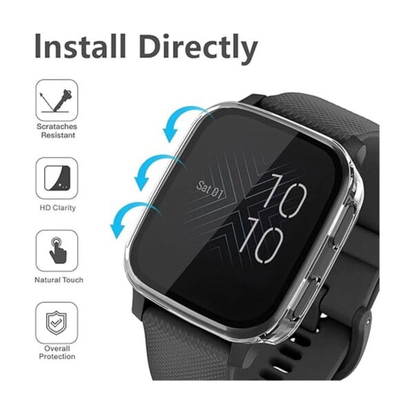 NAHAI Paquete de 2 fundas compatibles con Garmin Venu Sq_5